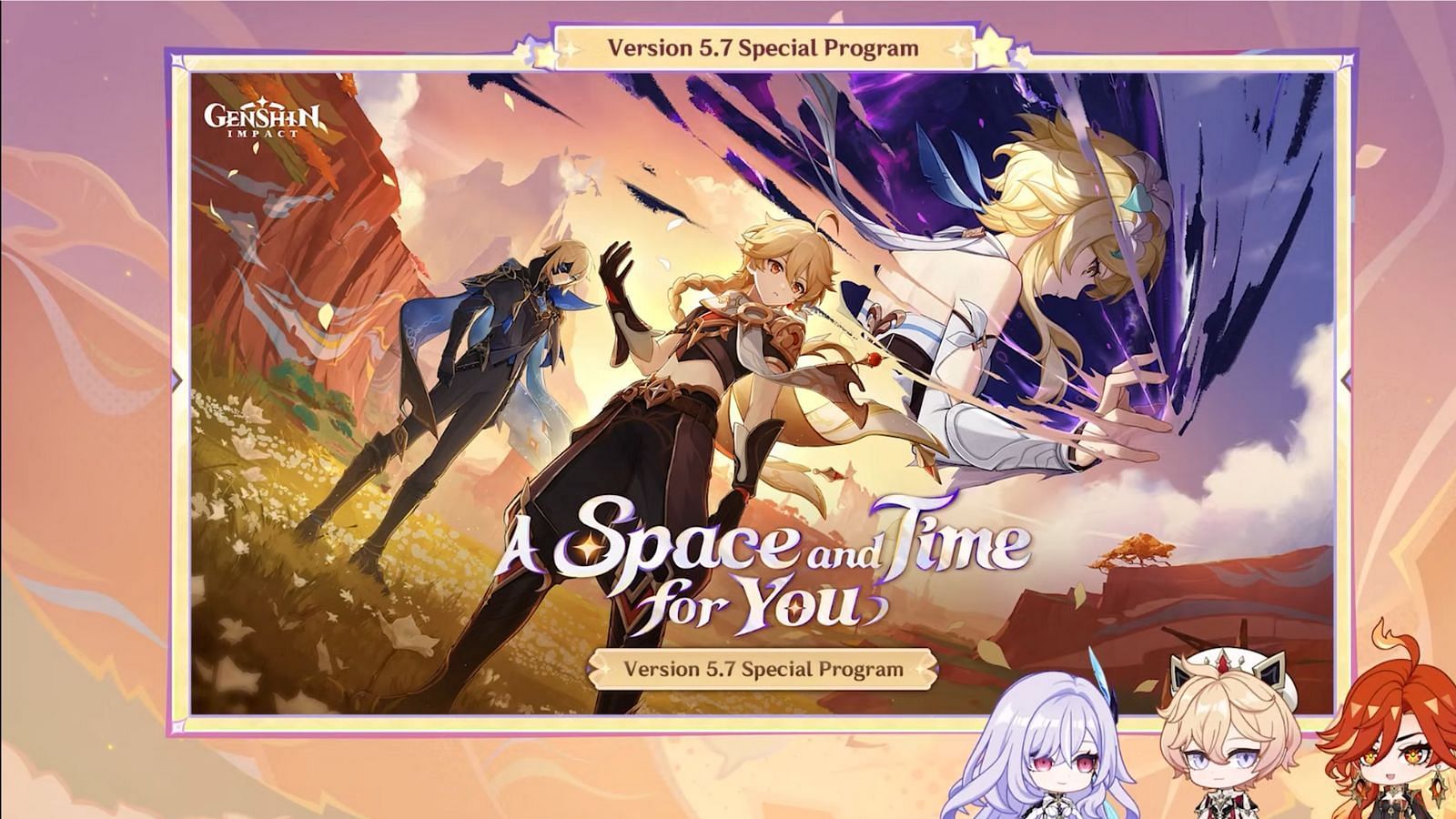 Release dates, schedule, and countdown for version 5.7 update (Image via HoYoverse)